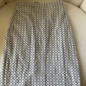 Anthropologie Maeve Black and White Pencil Skirt